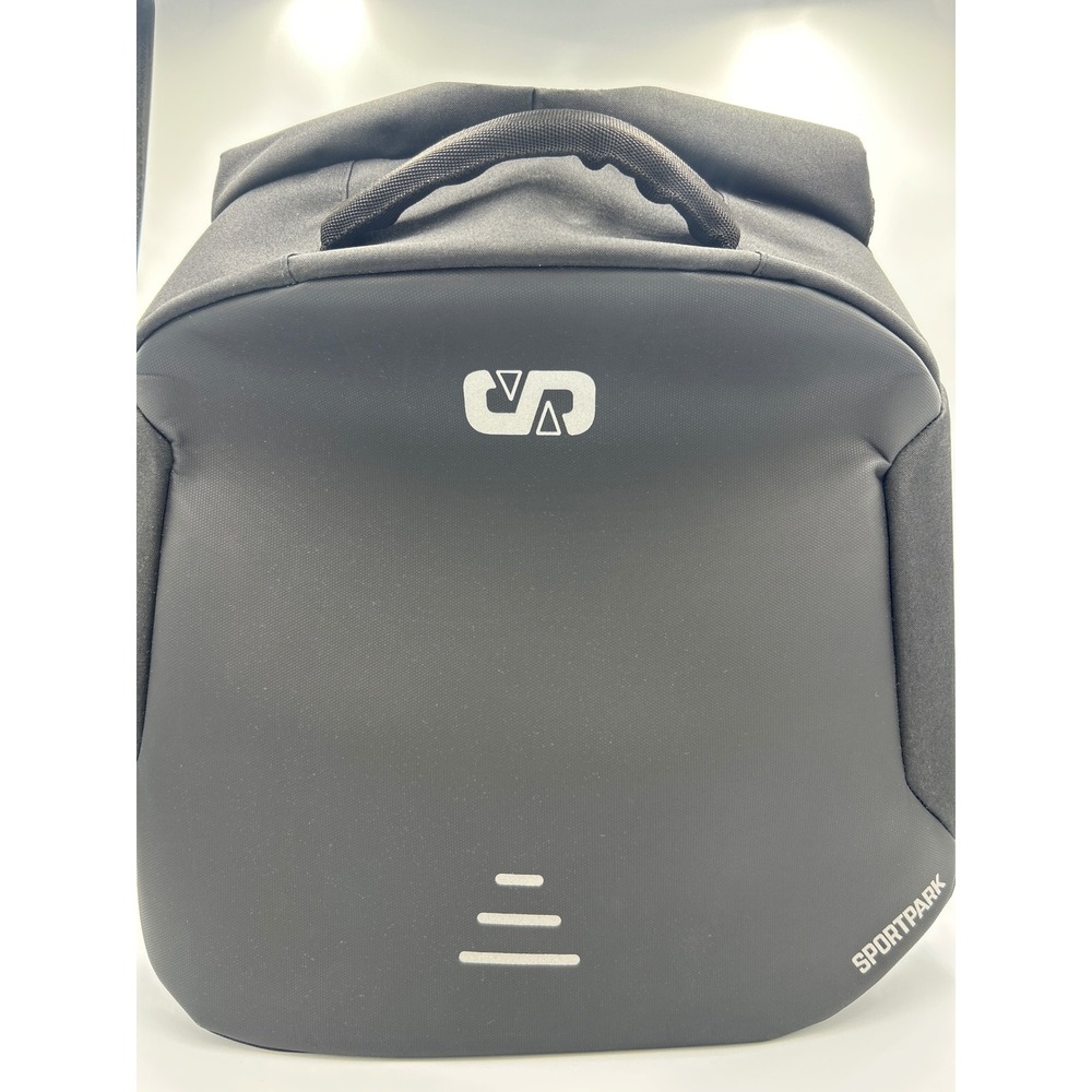 Sportpark Anti Theft Tech‎ Backpack Black USB Charging Port Laptop Bag Travel
